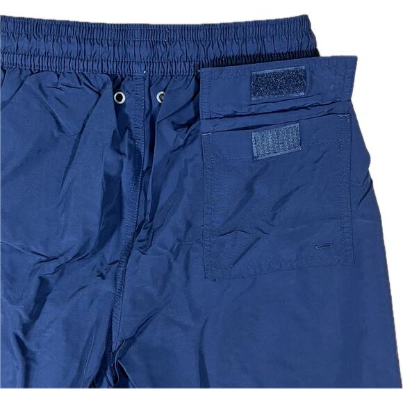 Polo Ralph Lauren Navy Yellow Lined Swim Trunks Bathing Suit Boardshorts Men M - Picture 4 of 9
